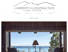 Tablet Screenshot of lamberthconstruction.com